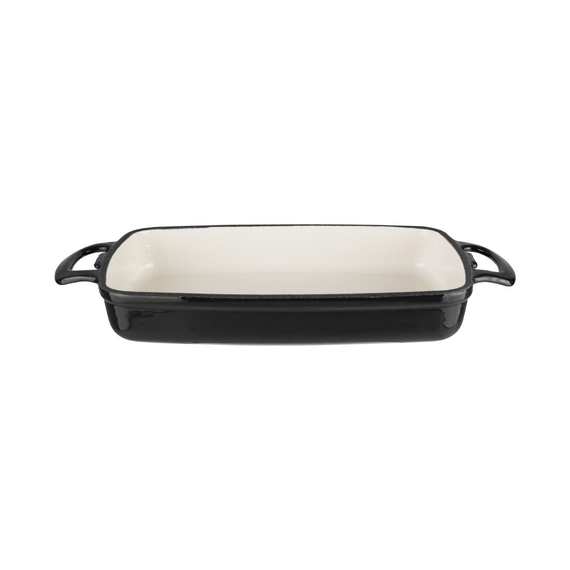 Vogue rechteckige Auflaufform Gusseisen schwarz 2,8L 2 Vogue rechteckige Auflaufform Gusseisen schwarz 2,8L