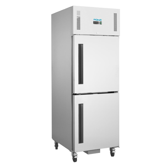 Polar Serie G Kühlschrank Edelstahl mit geteilter Tür 600L Polar Serie G Kühlschrank Edelstahl mit geteilter Tür 600L