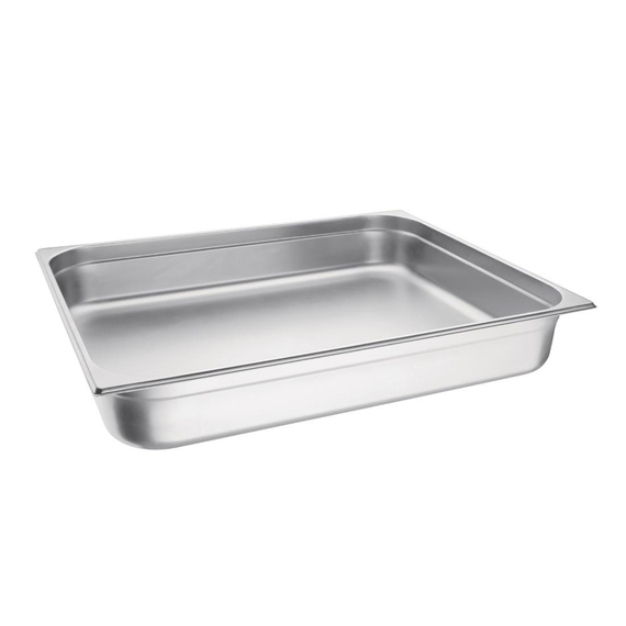 Vogue GN-Behälter Edelstahl 100mm GN2/1 2 Vogue GN-Behälter Edelstahl 100mm GN2/1