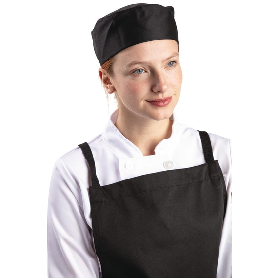 Whites Kochmütze Skull Cap aus Polycotton Schwarz - M 1 Whites Kochmütze Skull Cap aus Polycotton Schwarz - M