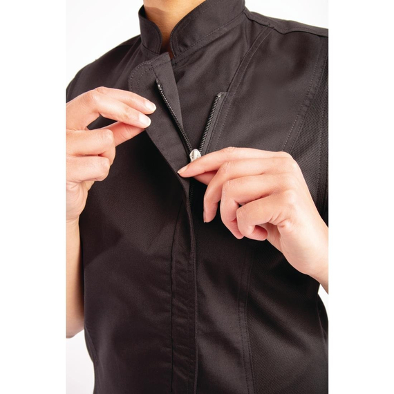 Chef Works Springfield Zip Kochjacke für Damen Schwarz 2XL 6 Chef Works Springfield Zip Kochjacke für Damen Schwarz 2XL