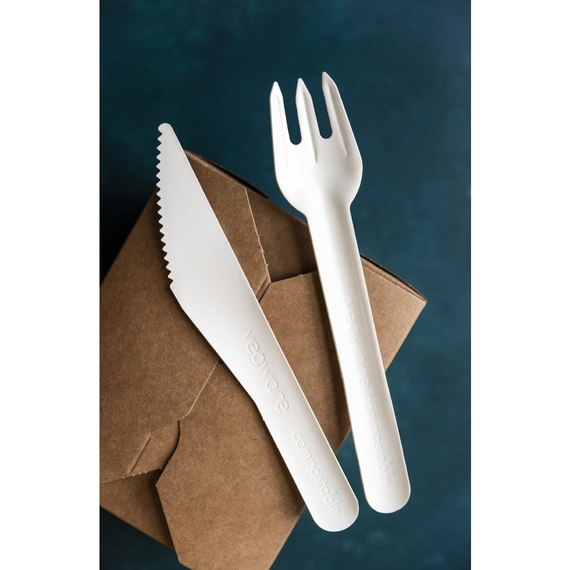 Vegware Kompostierbare Papiergabel (1000 Stück) 4 Vegware Kompostierbare Papiergabel (1000 Stück)