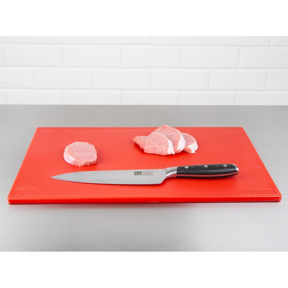 Hygiplas LDPE Schneidebrett rot 45x30x1cm 3 Hygiplas LDPE Schneidebrett rot 45x30x1cm