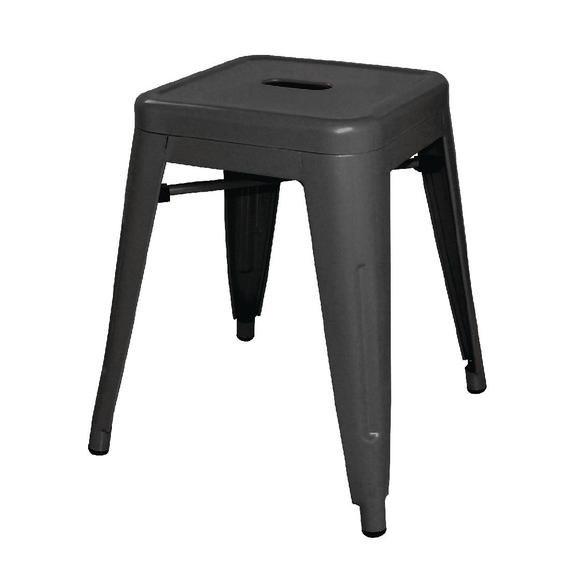 Bolero Bistro niedrige Bistrohocker aus Stahl Sitzhöhe 46cm (4 Stück) 2 Bolero Bistro niedrige Bistrohocker aus Stahl Sitzhöhe 46cm (4 Stück)