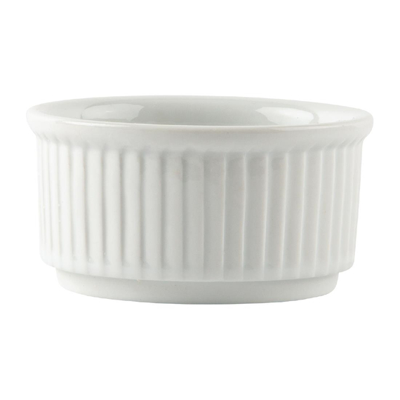 Olympia Whiteware stapelbare Auflaufförmchen 8,5cm (12 Stück) 1 Olympia Whiteware stapelbare Auflaufförmchen 8,5cm (12 Stück)