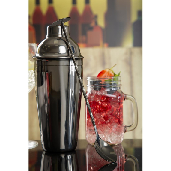Olympia Cocktail Barlöffel schwarz 6 Olympia Cocktail Barlöffel schwarz
