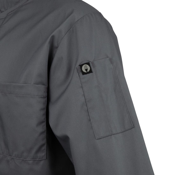 Chef Works Unisex-Kochjacke Grau M 5 Chef Works Unisex-Kochjacke Grau M