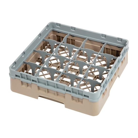 Cambro Gläserspülkorb beige mit 16 Fächern max Glashöhe 9,2cm 1 Cambro Gläserspülkorb beige mit 16 Fächern max Glashöhe 9,2cm