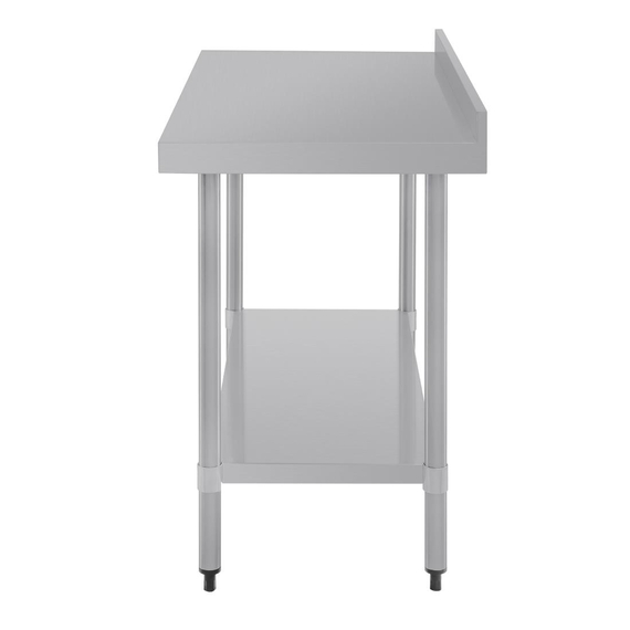 Vogue Edelstahl Arbeitstisch mit Aufkantung und Regalboden 120 x 60cm 8 Vogue Edelstahl Arbeitstisch mit Aufkantung und Regalboden 120 x 60cm