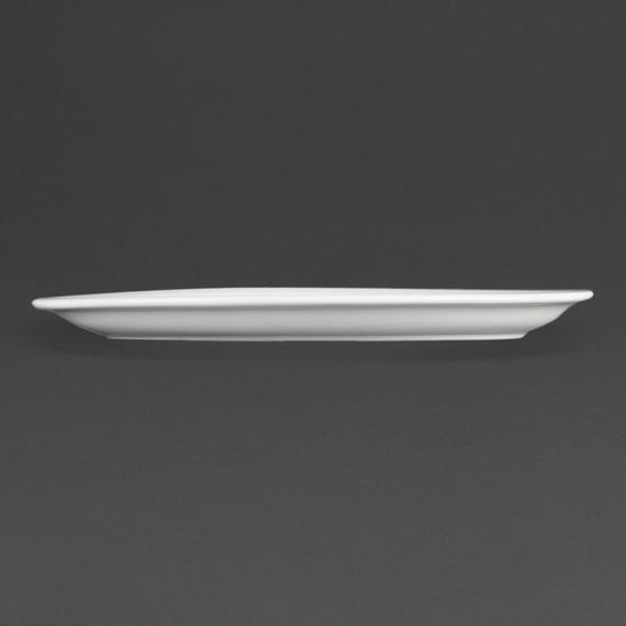 Olympia Whiteware ovale Servierteller 25cm (6 Stück) 2 Olympia Whiteware ovale Servierteller 25cm (6 Stück)