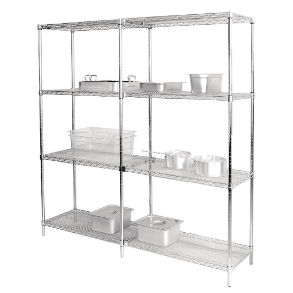 Vogue Chrom-Drahtregale 1220x610mm (2 Stück) Vogue Chrom-Drahtregale 1220x610mm (2 Stück)