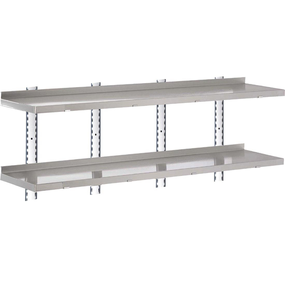 Gastro M Edelstahlboden ohne Halterungen 200cm breit 2 Gastro M Edelstahlboden ohne Halterungen 200cm breit