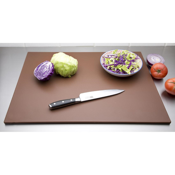Hygiplas LDPE Schneidebrett braun 60x45x1cm 6 Hygiplas LDPE Schneidebrett braun 60x45x1cm
