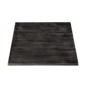 Bolero Vorgebohrte quadratische Tischplatte Vintage Black 700mm