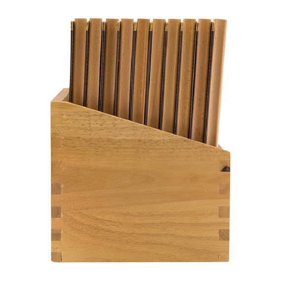Securit Menümappen mit Holzbox braun A4 (20 Stück) 3 Securit Menümappen mit Holzbox braun A4 (20 Stück)