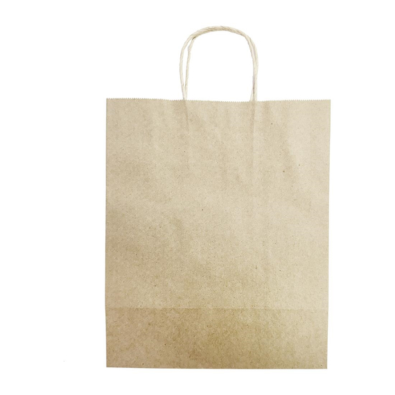 Fiesta Recyclierbare Papiertüte mit Drehgriff Braun - Groß (250 Stück) 2 Fiesta Recyclierbare Papiertüte mit Drehgriff Braun - Groß (250 Stück)