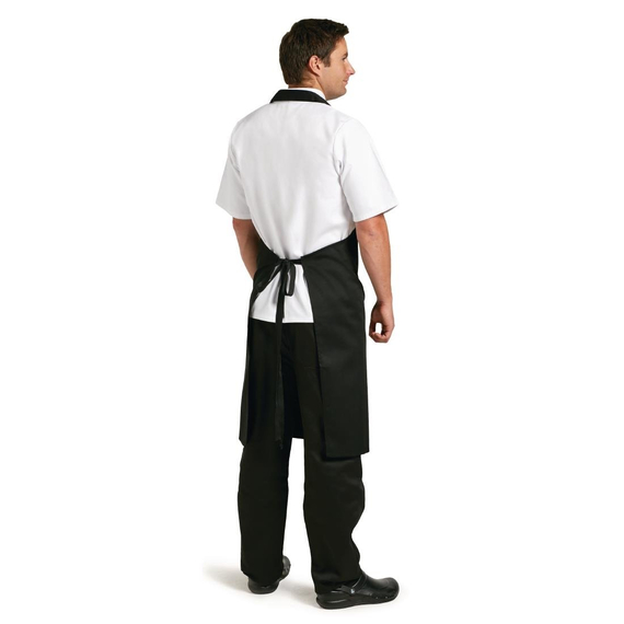 Whites Latzschürze aus Polybaumwolle schwarz XL Whites Latzschürze aus Polybaumwolle schwarz XL