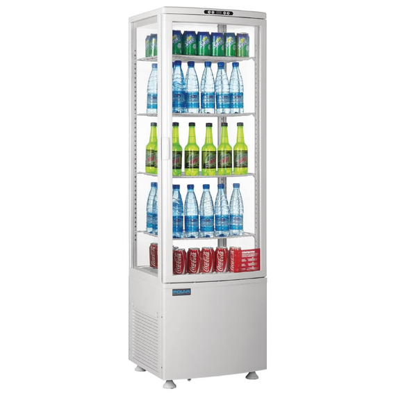 Polar C-Serie Energieeffizienter Kühlschrank mit gebogener Tür Weiß 235Ltr 1 Polar C-Serie Energieeffizienter Kühlschrank mit gebogener Tür Weiß 235Ltr