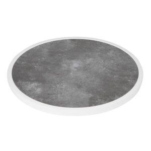 Bolero Fiberglas-Tischplatte, rund, dunkler Steineffekt, 580 mm