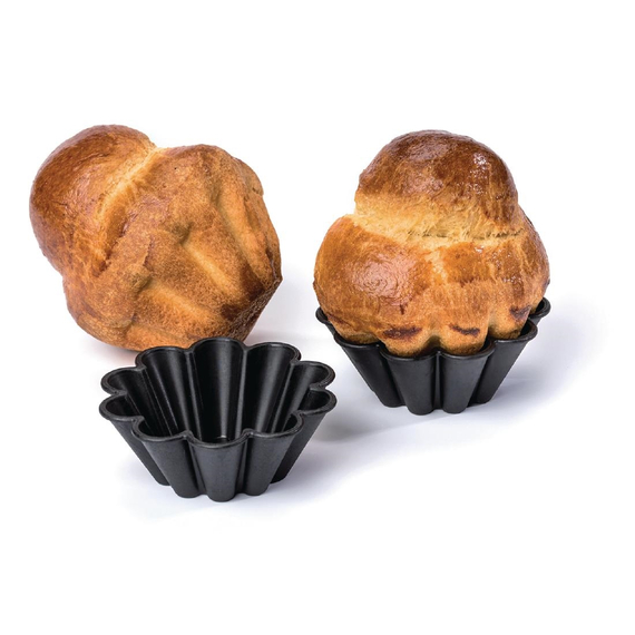 Matfer Bourgeat Antihaft Mini Brioche Backformen 7,5cm (12 Stück) 8 Matfer Bourgeat Antihaft Mini Brioche Backformen 7,5cm (12 Stück)
