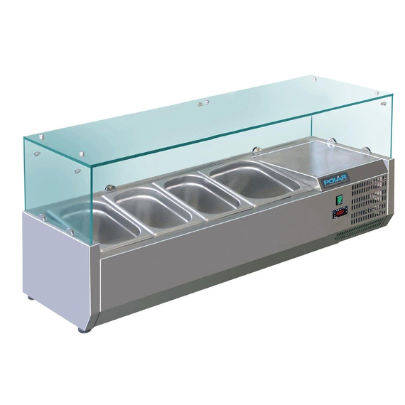 Polar Serie G Aufsatzkühlvitrine für 3x GN1/3 + 1x GN1/2 7 Polar Serie G Aufsatzkühlvitrine für 3x GN1/3 + 1x GN1/2