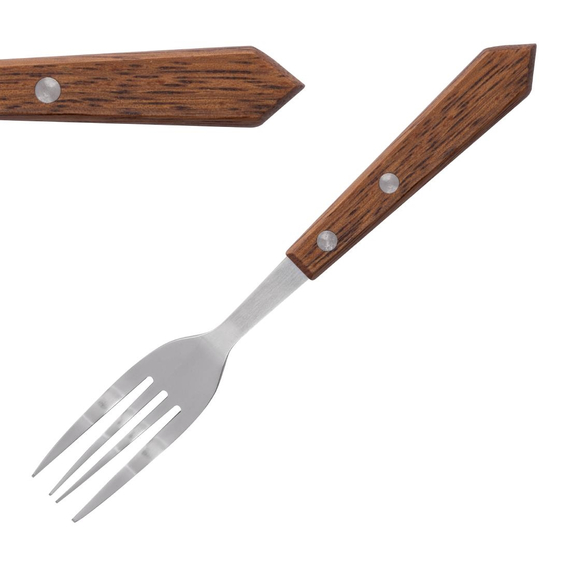 Olympia Steakgabeln mit Holzgriff (12 Stück) 3 Olympia Steakgabeln mit Holzgriff (12 Stück)