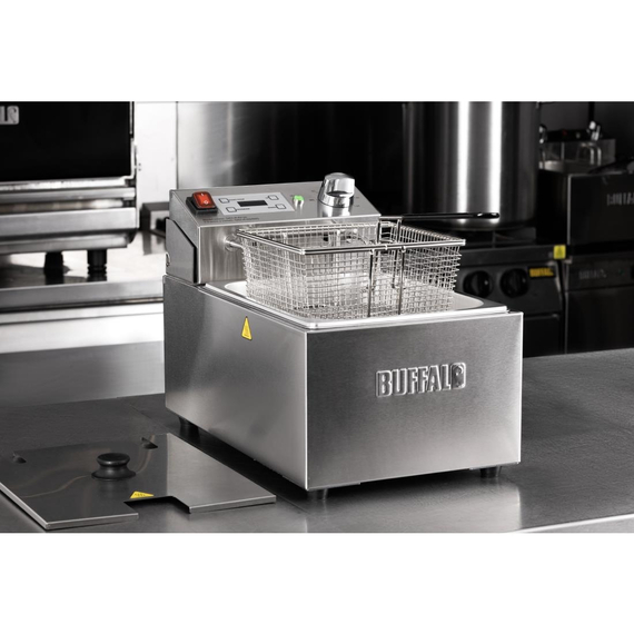 Buffalo Einzel-Elektrofritteuse mit Timer 5Ltr 9 Buffalo Einzel-Elektrofritteuse mit Timer 5Ltr
