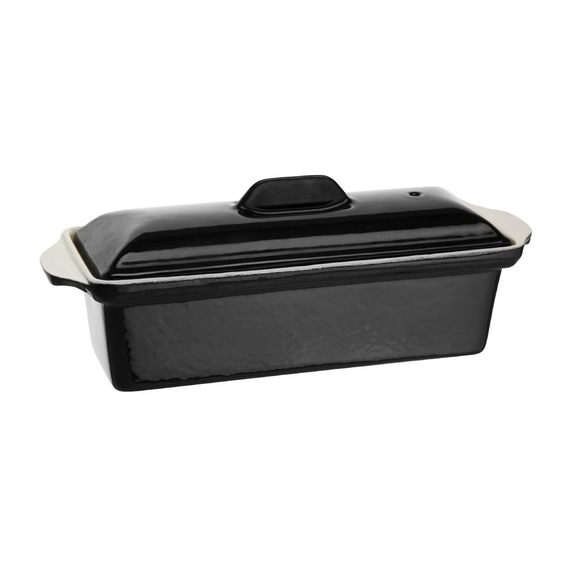 Vogue Terrinenform aus Gusseisen schwarz 1,3L Vogue Terrinenform aus Gusseisen schwarz 1,3L