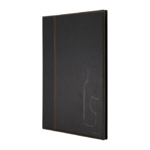 Securit Contemporary Weinkarte schwarz A4