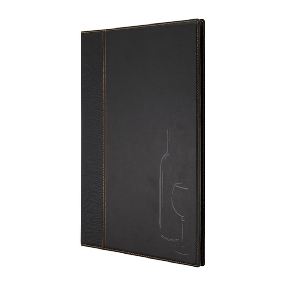 Securit Contemporary Weinkarte schwarz A4 Securit Contemporary Weinkarte schwarz A4