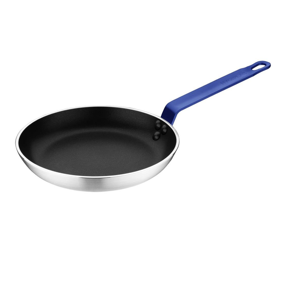 Hygiplas Aluminium Antihaft-Teflon Platinum Plus Bratpfanne mit Blauem Griff 24cm Hygiplas Aluminium Antihaft-Teflon Platinum Plus Bratpfanne mit Blauem Griff 24cm