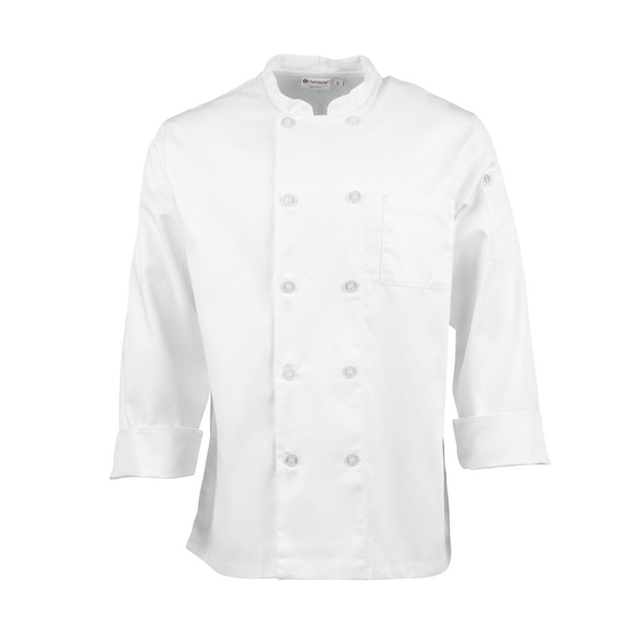Chef Works Unisex Le Mans Chefs Jacke Weiß S Chef Works Unisex Le Mans Chefs Jacke Weiß S
