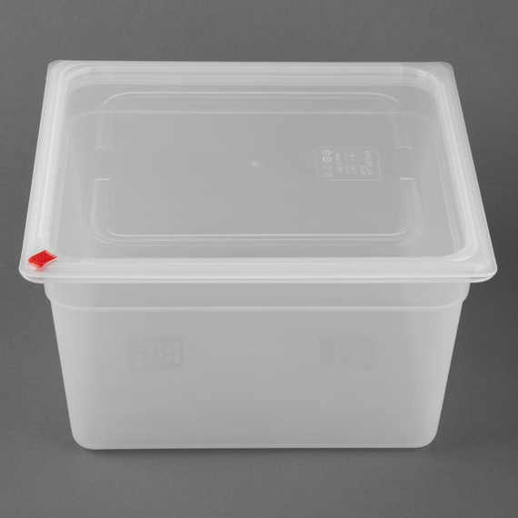 Hygiplas Click PP GN-Behälter 2/3 mit Deckel & 7 Farbclips 200mm 16,1Ltr (4 Stück) 2 Hygiplas Click PP GN-Behälter 2/3 mit Deckel & 7 Farbclips 200mm 16,1Ltr (4 Stück)