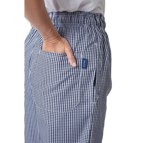 Whites Unisex Kochhose Vegas blau weiß kleinkariert S 8 Whites Unisex Kochhose Vegas blau weiß kleinkariert S