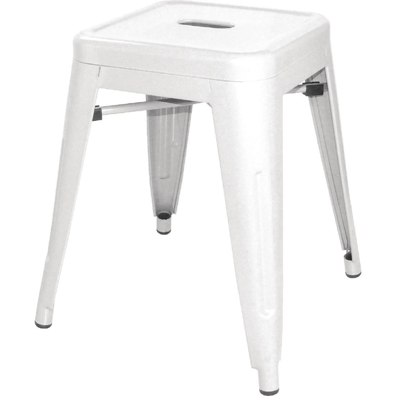 Bolero Bistro Niedriger Hocker aus Stahl Weiß (4 Stück) 1 Bolero Bistro Niedriger Hocker aus Stahl Weiß (4 Stück)