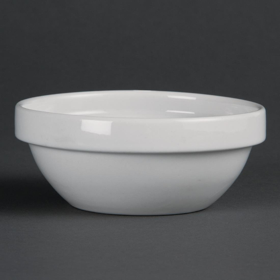 Olympia Whiteware stapelbare Schüsseln 11cm (12 Stück) Olympia Whiteware stapelbare Schüsseln 11cm (12 Stück)