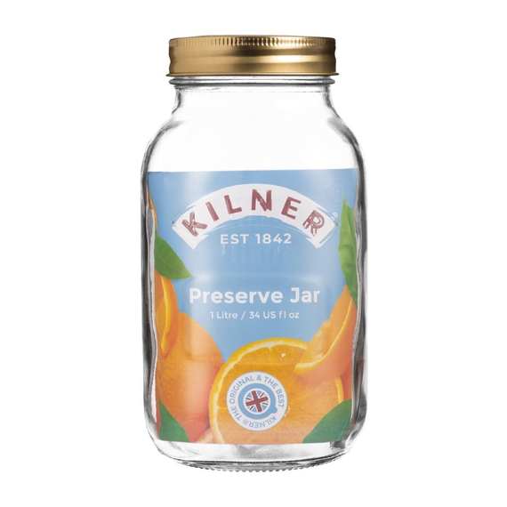 Kilner Weckglas mit Schraubverschluss 1 Liter 1 Kilner Weckglas mit Schraubverschluss 1 Liter