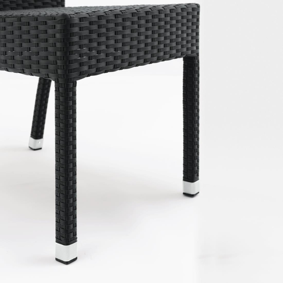 Bolero Rattanstühle anthrazit (4 Stück) 2 Bolero Rattanstühle anthrazit (4 Stück)