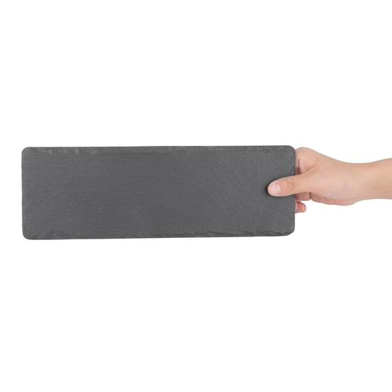 Olympia rechteckige Servierplatte aus Schiefer 30 x 10cm (4 Stück) 4 Olympia rechteckige Servierplatte aus Schiefer 30 x 10cm (4 Stück)