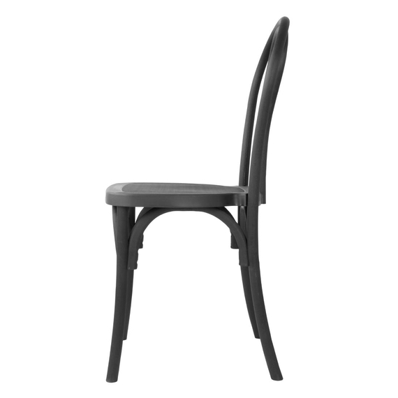 Bolero Soho Bentwood Style Harzstühle Schwarz (4 Stück) 1 Bolero Soho Bentwood Style Harzstühle Schwarz (4 Stück)