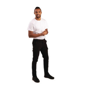 Stretch Slim Cargo Hose Schwarz 32