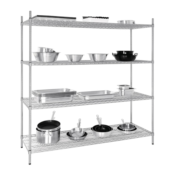Vogue 4 Reihen Drahtregal-Kit 1830x610mm 1 Vogue 4 Reihen Drahtregal-Kit 1830x610mm