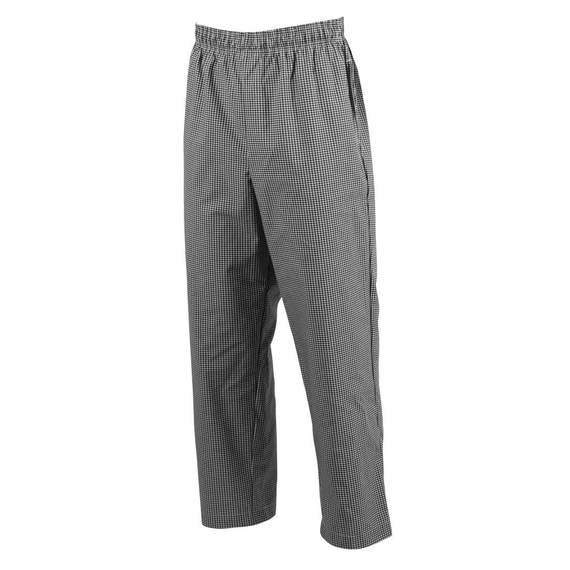 Chef Works Unisex Kochhose Easyfit schwarz weiß kleinkariert XS 6 Chef Works Unisex Kochhose Easyfit schwarz weiß kleinkariert XS