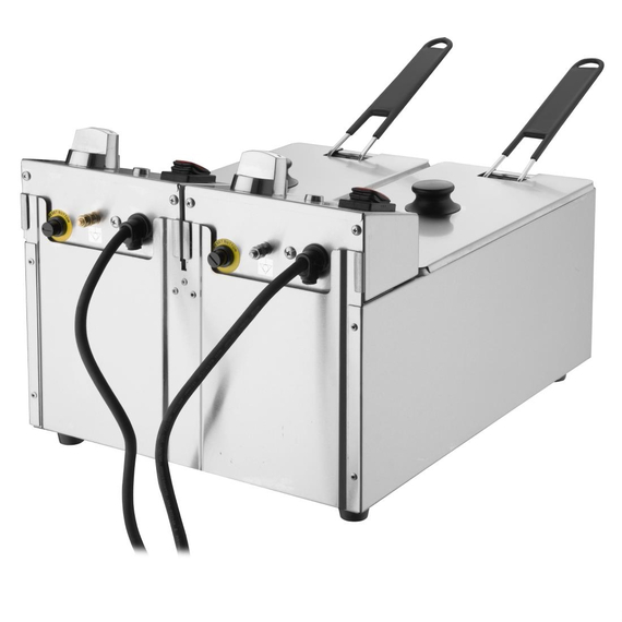Buffalo Zwei Behälter Zwei Korb 2x3Ltr Aufsatzfritteuse 2x2kW 4 Buffalo Zwei Behälter Zwei Korb 2x3Ltr Aufsatzfritteuse 2x2kW