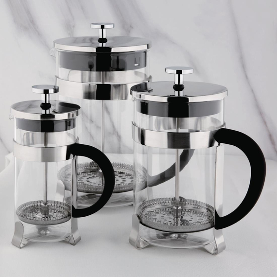 Olympia French Press Edelstahl und Glas 1,5L Olympia French Press Edelstahl und Glas 1,5L