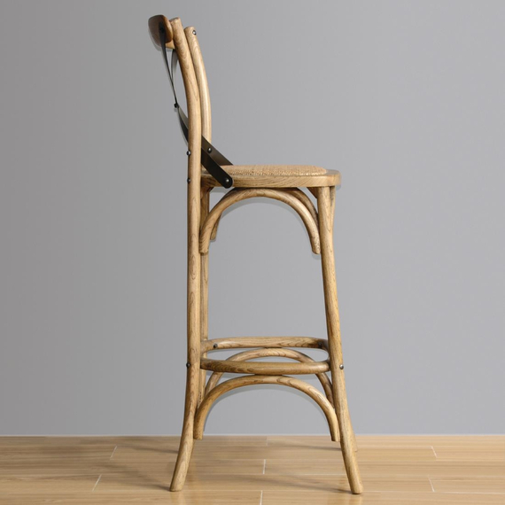 Bolero Barhocker aus Holz mit Rückenlehne 3 Bolero Barhocker aus Holz mit Rückenlehne