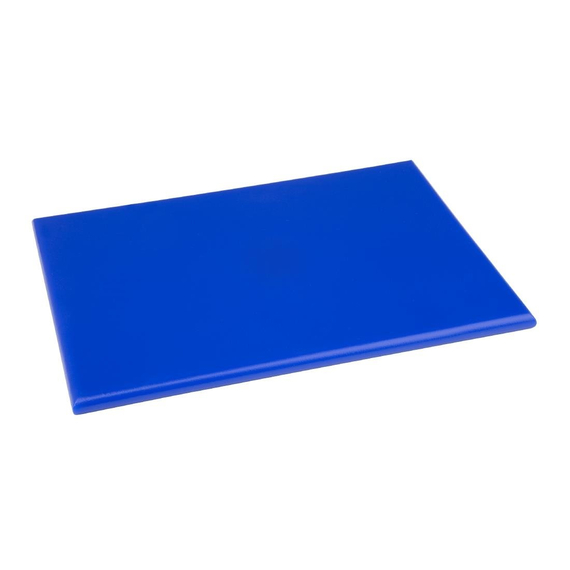 Hygiplas HDPE kleines Schneidebrett blau 300x 225x12mm Hygiplas HDPE kleines Schneidebrett blau 300x 225x12mm