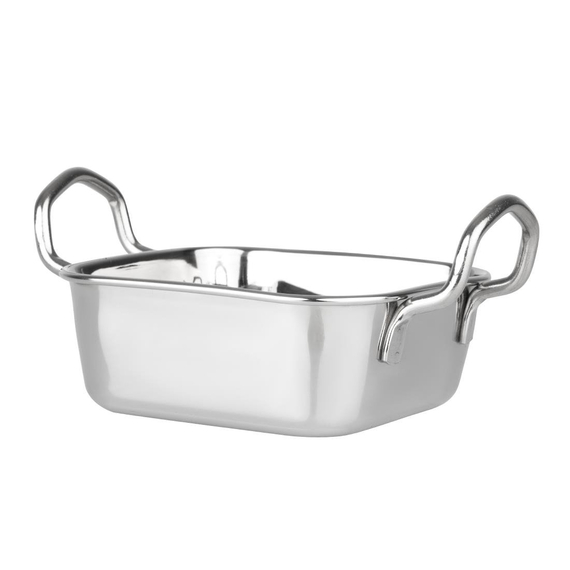 Olympia Tischpräsentation Quadratische Schale Edelstahl 115x115mm Olympia Tischpräsentation Quadratische Schale Edelstahl 115x115mm