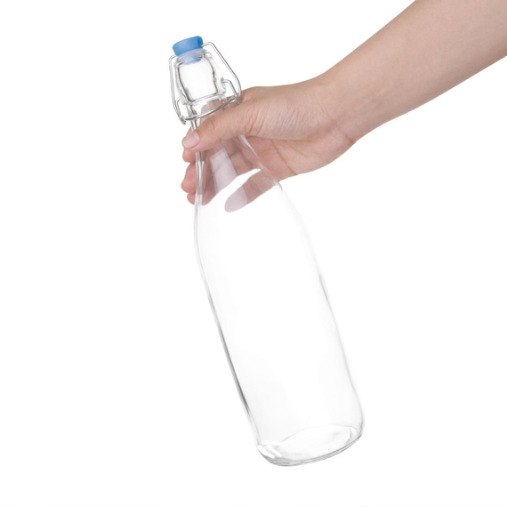 Olympia Glasflaschen mit Bügelverschluss 1L (6 Stück) 2 Olympia Glasflaschen mit Bügelverschluss 1L (6 Stück)