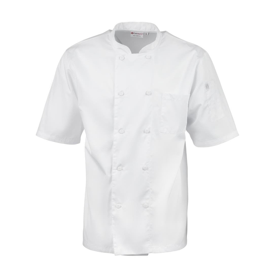 Chefs Works Montreal Cool Vent Unisex Kurzarm-Kochjacke Weiß L 6 Chefs Works Montreal Cool Vent Unisex Kurzarm-Kochjacke Weiß L